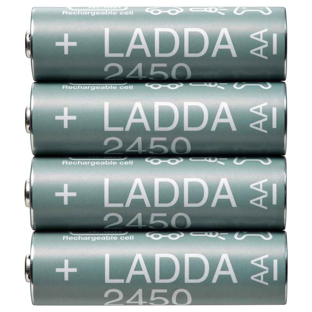 باتری قابل شارژ مدل LADDA بسته 4 عددی