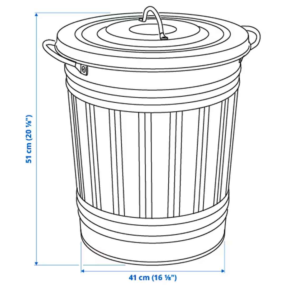 سطل زباله ایکیا مدل KNODD